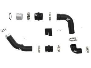 Ford Diesel Trucks Charge Pipe Kit - aFe - BladeRunner 3 IN Aluminum Hot and Cold - Black - `23-`25