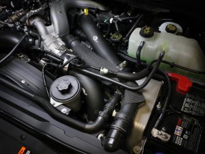 Ford Diesel Trucks Charge Pipe Kit - aFe - BladeRunner 3 IN Aluminum Hot and Cold - Black - `23-`25