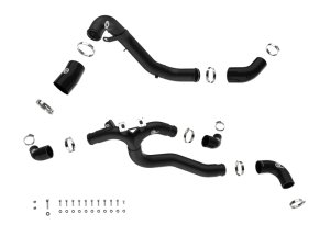 Genesis G70 Performance Air Intake - aFe - BladeRunner Aluminum Hot/Cold Charge Pipe Kit - Red - `19-`26