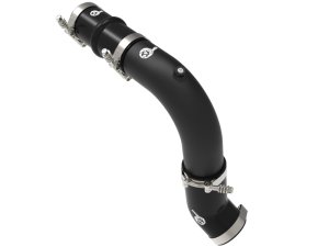 RAM Diesel Trucks Intercooler Pipes - aFe - BladeRunner 3in Aluminum Hot Charge Pipe - Black - `25-`26
