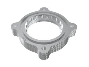 Hyundai Elantra N Throttle Body Spacer - aFe - Serrated/Helix - `22-`26 Hyundai Elantra N Throttle Body Spacer - aFe - Serrated/Helix - `22-`26