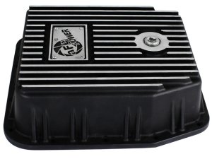 Ford Trucks Transmission Pan - aFe - Pro Series w/ Machined Fins - Black - `94-`08
