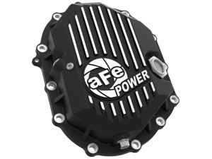 GMC 3500 Diff Cover - Front - aFe - Pro Series w/ Machined Fins - Black - `11-`18