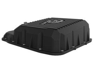 Dodge Trucks Transmission Pan - aFe - Pro Series - Black with Machined Fins - `13-`19