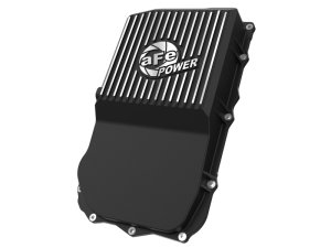 Jeep Wrangler JL Transmission Pan - aFe - Pro Series - Black w/ Machined Fins - `18-`25 Jeep Wrangler JL Transmission Pan - aFe - Pro Series - Black w/ Machined Fins - `18-`25