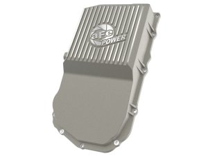 Ram TRX Transmission Pan - aFe - Street Series with Machined Fins - Raw - `21-`24