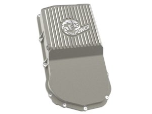 Ram TRX Transmission Pan - aFe - Street Series with Machined Fins - Raw - `21-`24