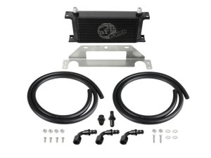 Ram Diesel Trucks Transmission Oil Cooler Kit - aFe - BladeRunner - Black - `10-`12