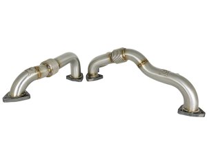Ford Diesel Trucks Performance Exhaust - aFe - Twisted Steel 304 Stainless Steel Power Package - `08-`10