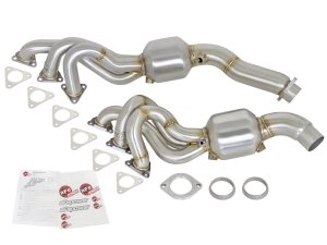 BMW M3 Headers - aFe - Twisted Steel, Catted - `01-`06
