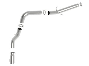 Ram Diesel Trucks Performance Exhaust - aFe - DPF Back, ATLAS 5in Alum Steel - Polished - `19-`20