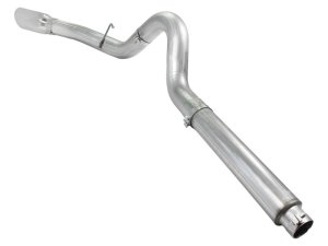 Ford Diesel Trucks Performance Exhaust - aFe - DPF-Back, ATLAS, 5 in. Aluminized Steel - Polished - `08-`10