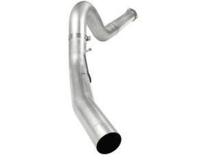 Ford Diesel Trucks Performance Exhaust - aFe - DPF Back, Atlas, 5 inch, Aluminized Steel - Silverline - `11-`14