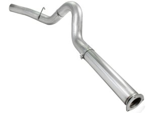 Ford Diesel Trucks Performance Exhaust - aFe - DPF Back, Atlas, 5 inch, Aluminized Steel - Silverline - `11-`14