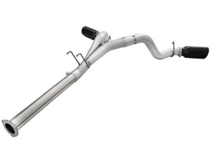 Ford Trucks Performance Exhaust - aFe - ATLAS 4 IN Aluminized Steel DPF-Back w/Black Tip - `11-`14