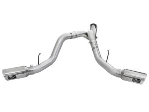 Ford Diesel Truck Performance Exhaust - Rear - aFe - ATLAS DPF-Back, Aluminized Steel - Polished - `11-`14