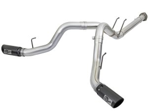 Ford Diesel Trucks Performance Exhaust - aFe - ATLAS 4in DPF-Back - Matte-Black - `17-`25