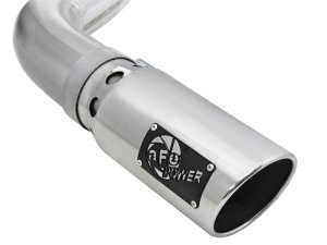 Ford F-150 Performance Exhaust - aFe - DPF Back, Atlas 4in Aluminized Steel - Polished - `18-`20