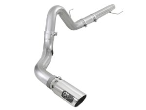 Ford F-150 Performance Exhaust - aFe - DPF Back, Atlas 4in Aluminized Steel - Polished - `18-`20