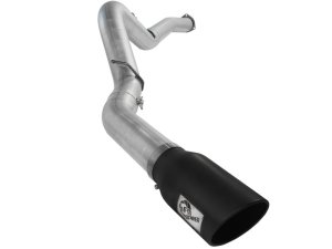 Chevrolet Silverado Performance Exhaust - aFe - ATLAS DPF-Back, Aluminized Steel - Black - `07-`10