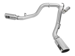 Chevrolet Silverado 2500 HD Performance Exhaust - Dual Rear - aFe - DPF Back, Atlas - Polished - `16-`17