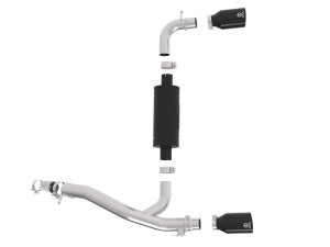 Ford Focus Performance Exhaust - Rear - aFe - Axle Back, Black Tip, High Flow Muffler - Black - `16-`18 Ford Focus Performance Exhaust - Rear - aFe - Axle Back, Black Tip, High Flow Muffler - Black - `16-`18