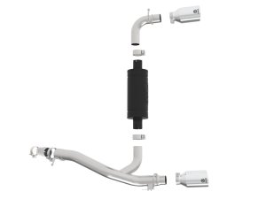 Ford Focus RS Performance Exhaust - aFe - Axle Back, 3in 304 Stainless Steel, Polished Tip - Metallic Black - `16-`18 Ford Focus RS Performance Exhaust - aFe - Axle Back, 3in 304 Stainless Steel, Polished Tip - Metallic Black - `16-`18