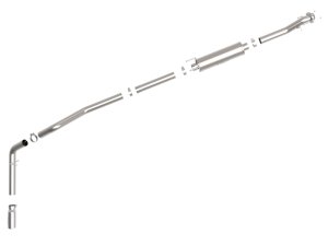 Ford Transit Performance Exhaust - Rear - aFe - Vulcan Series Cat Back - Polished - `13-`19