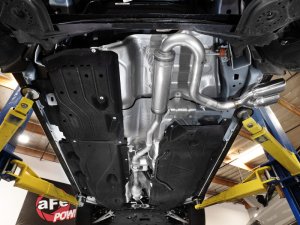 Ford Maverick Performance Exhaust - aFe - Rebel Series 2-1/2 IN 304 Stainless Steel Cat-Back w/ Polished Tip - Polished - `22-`26
