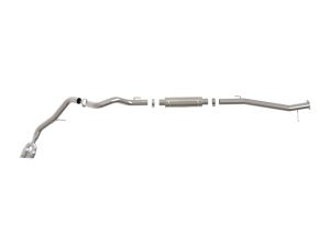 Ford Ranger Raptor Performance Exhaust - Rear-Side - aFe - Vulcan Series DPF Back - Polished - `22-`26