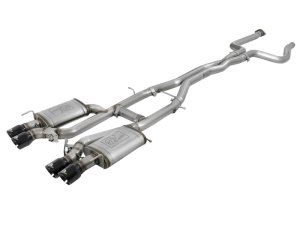Cadillac ATS-V Performance Exhaust - aFe - MACH Force-Xp Cat Back - Black - `16-`17
