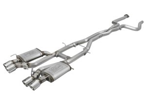 Cadillac ATS-V Performance Exhaust - aFe - MACH Force-Xp Cat-Back - Polished - `16-`19