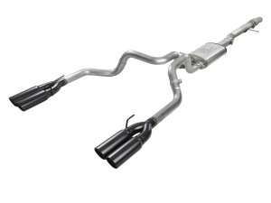 Chevrolet Silverado 1500 Performance Exhaust - aFe - Vulcan Series Cat Back - Black - `19-`25
