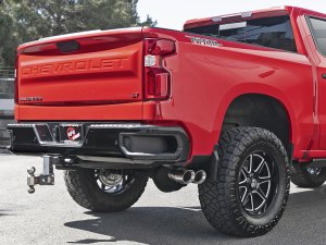 Chevrolet Silverado 1500 Performance Exhaust - aFe - Vulcan Series 3in 304SS Cat-Back w/ Polished Tip - `19-`25