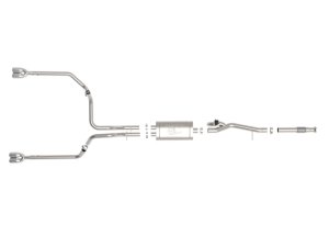 Chevrolet Silverado 1500 Performance Exhaust - aFe - Cat Back, Gemini XV, 304 SS, Electronically Controlled Valve - Black - `19-`21