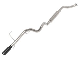 Toyota Land Cruiser Performance Exhaust - aFe - Vulcan Series 3 IN Stainless Steel Rear Exit - Black - `22-`26