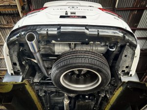 Toyota Land Cruiser Performance Exhaust - Rear - aFe - Vulcan Series 3 IN Stainless Steel Rear Exit - Polished - `22-`26