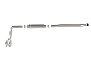 Toyota Hilux Performance Exhaust - aFe - Rebel Series DPF Back, Dual 4 IN Diameter Tip - Polished - `15-`26