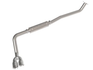 Toyota Hilux Performance Exhaust - aFe - Rebel Series DPF Back, Dual 4 IN Diameter Tip - Polished - `15-`26