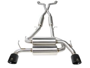 Infiniti Q60 Performance Exhaust - aFe - Cat Back - Black - `14-`15