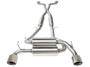 Infiniti Q60 Performance Exhaust - aFe - Cat Back - Polished - `14-`15