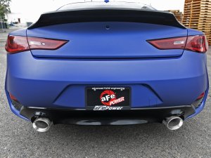 Infiniti Q60 Performance Exhaust - aFe - Axle Back - Polished - `17-`22
