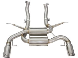 Ford Mustang Performance Exhaust - Rear - aFe - MACHForce XP 2.5in Axle Back - Polished - `11-`14