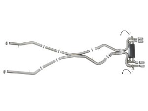 BMW X5M Performance Exhaust - aFe - MACH Force-XP Cat-Back - Polished - `15-`19