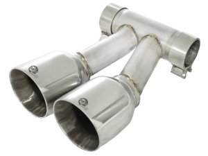 Porsche Boxster S Performance Exhaust - aFe - MACH Force-Xp Dual Tip - Polished - `05-`08