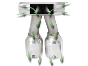 Porsche Boxster S Performance Exhaust - aFe - MACH Force-Xp Dual Tip - Polished - `05-`08