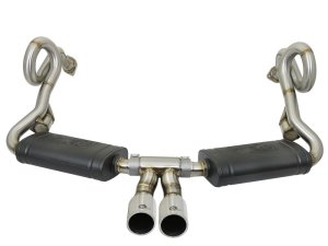 Porsche Cayman Performance Exhaust - aFe - MACH Force-Xp Cat Back - Polished - `13-`16