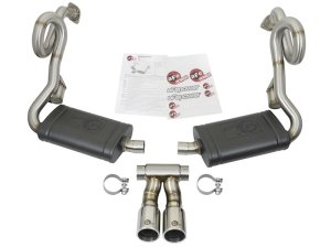 Porsche Cayman Performance Exhaust - aFe - MACH Force-Xp Cat Back - Polished - `13-`16