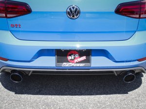 Volkswagen GTI Performance Exhaust - aFe - Axle Back, MACH Force-Xp - Black - `18-`20