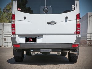 Mercedes-Benz Sprinter 3500 Performance Exhaust - aFe - Vulcan Series 3in 304SS DPF-Back - Polished - `10-`25